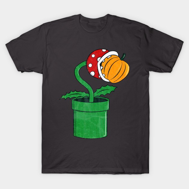 Piranha Plant Eating Pumpkin